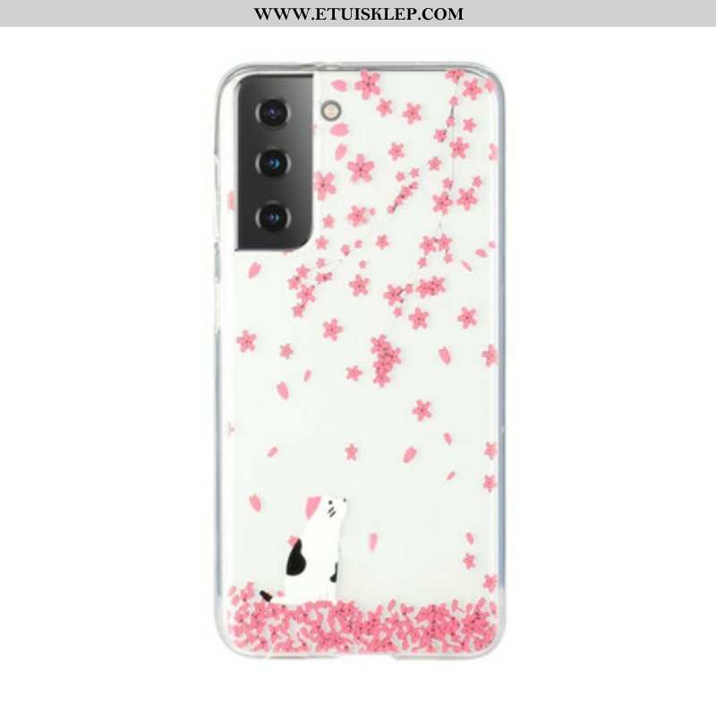 Etui do Samsung Galaxy S21 5G Płatki I Kot